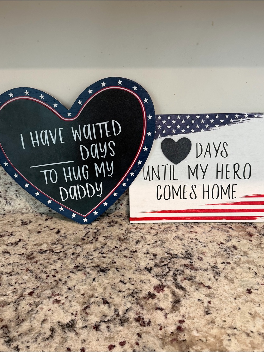 Military / Deployment Homecoming Signs - Lot of 2